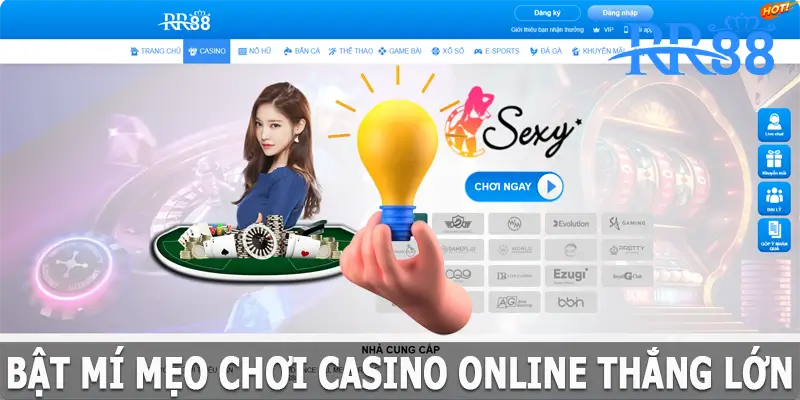 Bật mí mẹo chơi casino online thắng lớn