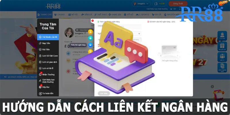 Hướng dẫn cách liên kết ngân hàng RR88