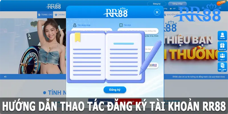 Hướng dẫn thao tác đăng ký RR88 trên PC/Laptop