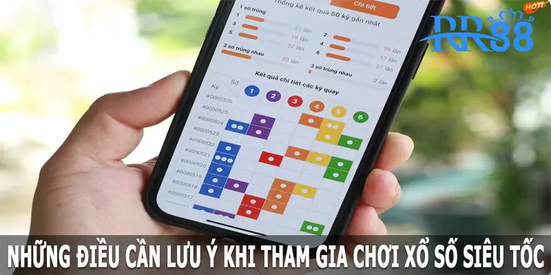 Những điều cần lưu ý khi tham gia chơi xổ số siêu tốc tại RR88